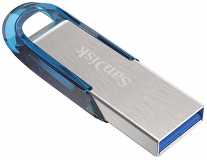 SanDisk Ultra Flair USB zibatmiņas disks 128 GB USB Type-A 3.2 Gen 1 zils, sudrabs