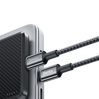 Benks kabelis D49 pīts - Type C uz Type C - PD 60W 3A 1,2 metri melns