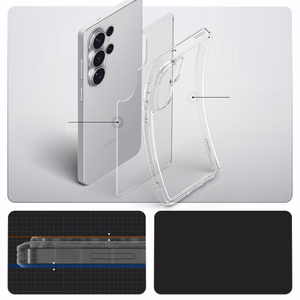 SPIGEN futrālis ULTRA HYBRID priekš SAMSUNG S26 Ultra crystal clear