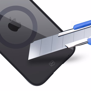 3mk satīna bruņu magnētiskais viedtālruņa apvalks ar MagSafe iPhone 12 Pro Max - caurspīdīgs ar melnu rāmi