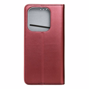 SMART MAGNETO grāmatu viedtālruņa apvalks XIAOMI Redmi Note 14 5G bordo