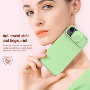 Nillkin CamShield Silky Silicone Case for Iphone 15 Plus purple