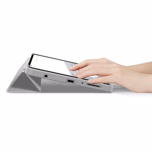 TechProtect SmartCase maciņš Samsung Galaxy Tab A9 / A11 8.7 pelēks