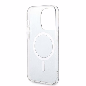 Guess GUBPP14LH4EACSK 4G Print MagSafe vāciņa un lādētāja komplekts iPhone 14 Pro 6.1", melns