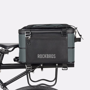 Rockbros A30 ROAD TO SKY saliekama 15–30 l velosipēda bagāžnieka soma – pelēka