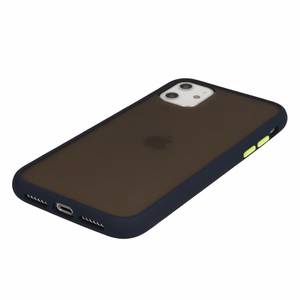 Vennus Color Button Bumper viedtālruņa apvalks Iphone 11 Pro tumši zils