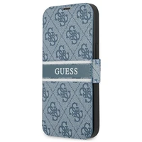 Guess GUBKP13S4GDBL iPhone 13 mini 5.4" zils/zils grāmatas tipa apvalks 4G Stripe