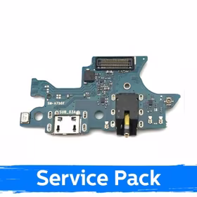 Charging Port Saderīgs ar Samsung A750 2018 A7 Ar Flex / Plata 100% Original (Service Pack)