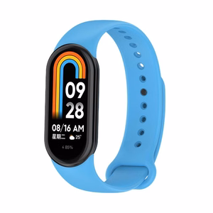 SILIKONA SIKSNIŅA MI BAND 8/M8 (11). ZILA