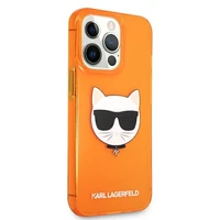 KARL LAGERFELD KLHCP13LCHTRO IPHONE 13 PRO / 13 6.1 "oranžs / oranžs maciņš GLITTER CHOUPETTE FLUO