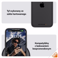 PanzerGlass ClearCase viedtālruņa apvalks iPhone 15 Pro Max – militārā līmeņa sertificēts, caurspīdīgs un melns