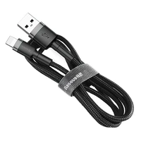 Baseus kabelis Cafule USB - Lightning 3,0 m 1,5A pelēks-melns