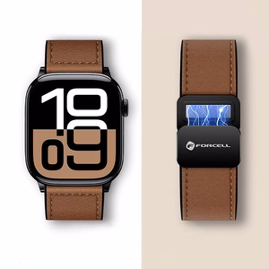 Strap to Apple Watch Forcell F-Design FA21 magnetic eco-friendly leather 38 / 40 / 41 mm black