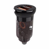 Wozinsky 65W automašīnas lādētājs USB-C PD 65W / USB-A 45W QC 3.0 - melns