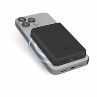 SBS TEBB5000MAG1CK Bezvadu portatīvais lādētājs 5000 mAh USB-C, saderīga ar MagSafe - melna