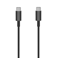Setty kabelis USB-C - USB-C 1,0 m 3A, melns
