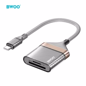 BWOO BZ64 USB-C 2-in-1 SD/TF karšu lasītājs