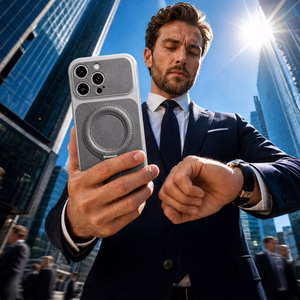 Luxgrip Mag maciņš iPhone 17 6,3", pelēks