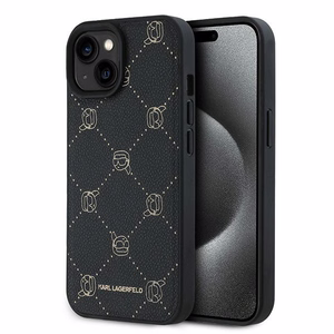 Karl Lagerfeld Karl Head Magnētiskais viedtālruņa apvalks iPhone 15 Plus - melns