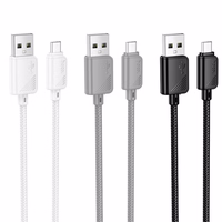 Kabelis USB A uz Micro USB Hoco 2,4A 1 m X113 melns