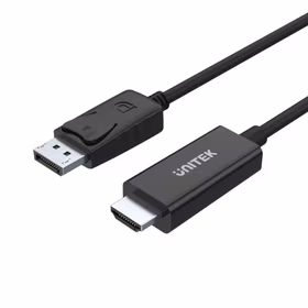 UNITEK Y-5118CA video cable adapter 1.8 m HDMI Type A (Standard) DisplayPort melns