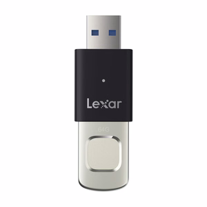 Lexar F35pro USB 3.2 64GB zibatmiņa ar pirkstu nospiedumu atpazīšanu