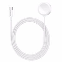 Borofone Wireless induction charger BQ37 Star 2,5W for iWatch 1-9, SE/SE2, Samsung Ultra/Ultra2 white