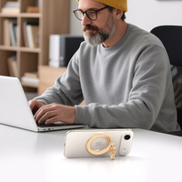 Tech-Protect MMR400 Lamano magnētiskais gredzens tālrunim - zelta krāsā