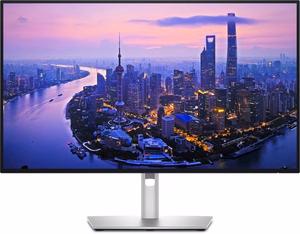 DELL UltraSharp U2725QE monitors 68.6 cm (27") 3840 x 2160 pixels 4K Ultra HD LCD melns, sudrabs