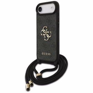 Guess 4G Big Logo Cord Stap soma pāri plecam viedtālrunim iPhone Air - melns