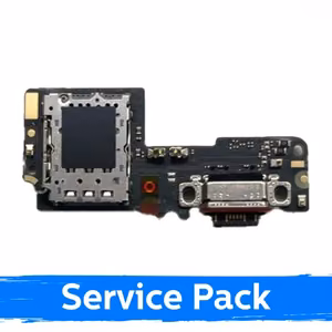 Uzlādes ligzda, saderīga ar Xiaomi Redmi Note 14 Pro 5G ar lokano kabeli / plate (Service Pack)