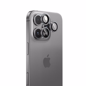 Benks rūdīts stikls Glass Warrior kameras lēcas aizsargs iPhone 16 Pro/16 Pro Max (3 lēcas), sudraba