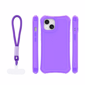 Safepop maciņš ar siksniņu priekš iPhone 15 6,1" violets
