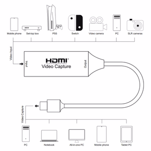 HDMI 4K/30Hz–USB2.0 Type-C video uztveršanas ierīce