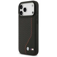 BMW M Carbon Line & Logo Magnētiskais viedtālruņa apvalks iPhone 17 Pro Max - sarkans