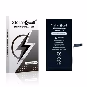 StellarXcell Diagnostic akumulators Apple iPhone 14, 3280 mAh (standarta ietilpība + augstas kvalitātes BMS kopija)