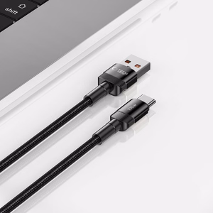 Tech-Protect UltraBoost Evo USB-C / USB-A kabelis 100W 5A 1m - melns
