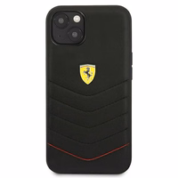 Ferrari FEHCP13SRQUK iPhone 13 mini 5.4 melns kietais apvalks Off Track Carbon Stripe
