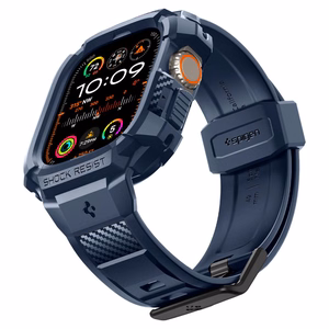 Spigen Rugged Armor Pro apvalks Apple Watch Ultra 1 / 2 (49mm) - jūras zila