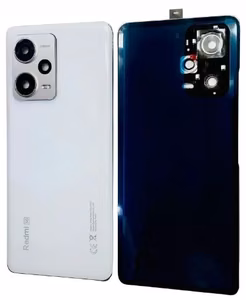 Aizmugurējais vāciņš priekš Xiaomi Redmi Note 12 Pro+ 5G Polar Balts ar camera lens ORG