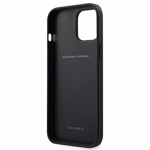 Ferrari FEOGOHCP12LBK iPhone 12 Pro Max 6.7 melns viedtālruņa apvalks Off Track perforēts