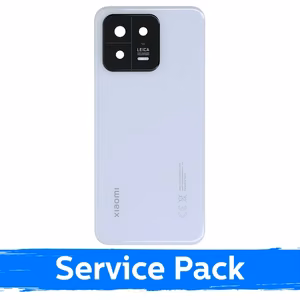 Aizmugurējais vāks, saderīgs ar Xiaomi 13 / balts / (Service Pack)