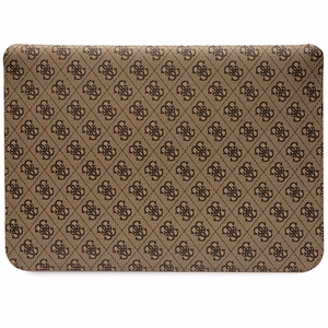Guess 4G Stripe Metal Logo apvalks 14" klēpjdatoram - brūns