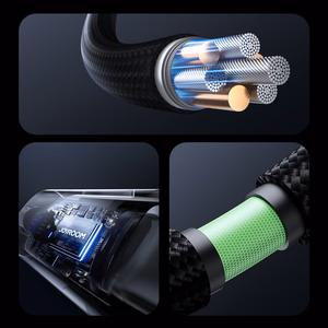 Joyroom S-A16 Pro Prism Series 100W USB-C Cable - USB-C with Digital Display 1.2m - Black