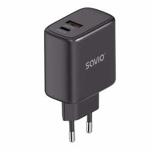 SAVIO LA-06/B USB Quick Charge Power Delivery 3.0 30W lādētājs