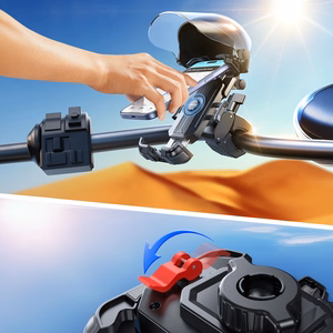 Joyroom JR-ZS526 velosipēda turētājs ar saulessargu automātisks melns