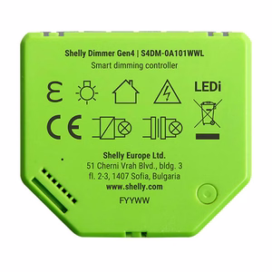 Shelly Dimmer Gen4 Zigbee/Matter viedais gaismas regulators