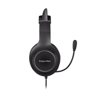 Kruger&Matz Gamer Kids spēļu austiņas bērniem, melnas