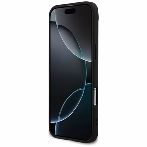 Guess 4G gredzena klasiskā logotipa magnētiskais viedtālruņa apvalks iPhone 17 Air - melns