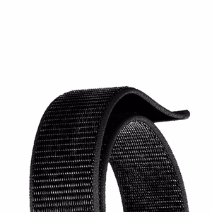 Crong Nylon Reflex Sport siksniņa Apple Watch 44 / 45 / 46 / 49 mm, melna